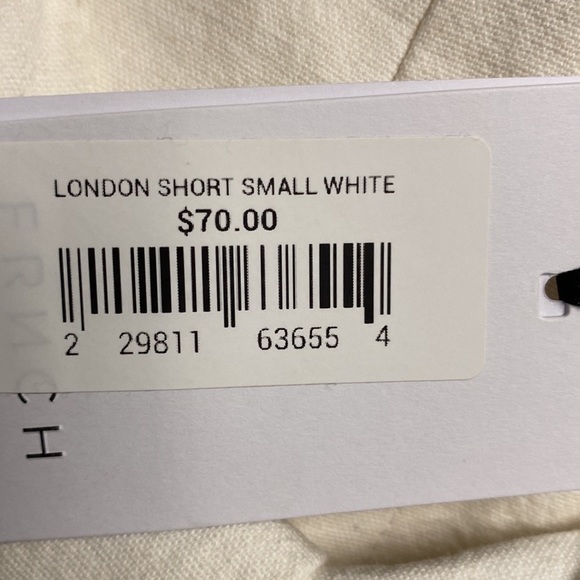 New With Tag Frnch Paris London Short Size Small White Shorts - Picture 4 of 6